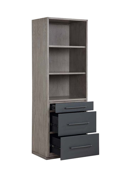 Estevon - Bookshelf - Gray Oak Finish - Grand Furniture GA