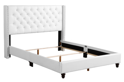 Julie - Upholstered Bed With Faux Diamonds