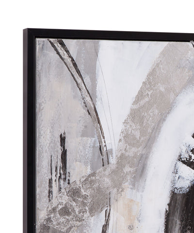 Impromptu - Framed Canvas (Set of 2) - Gray / Black