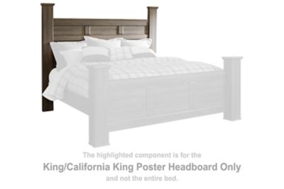 Juararo - Dark Brown - King/Cal King Poster Headboard