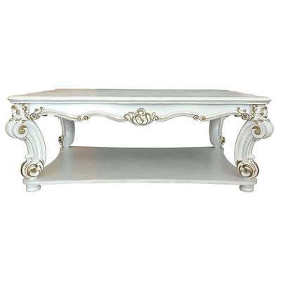 Vendom - Coffee Table - Antique Pearl Finish - Grand Furniture GA