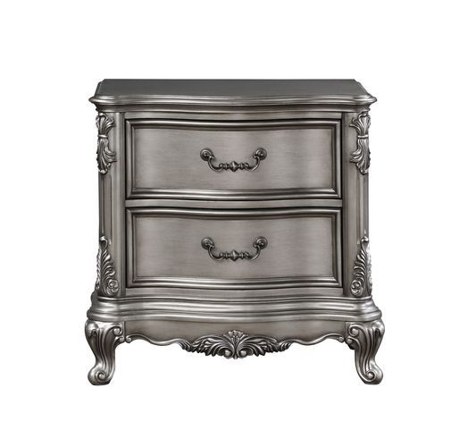 Ausonia - Nightstand - Antique Platinum - Finish - Grand Furniture GA