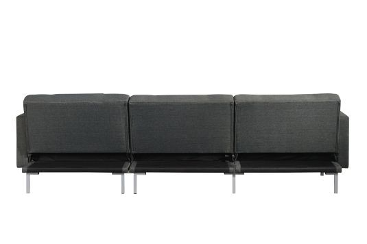 Duzzy - Sectional Sofa - Dark Gray Fabric - Grand Furniture GA