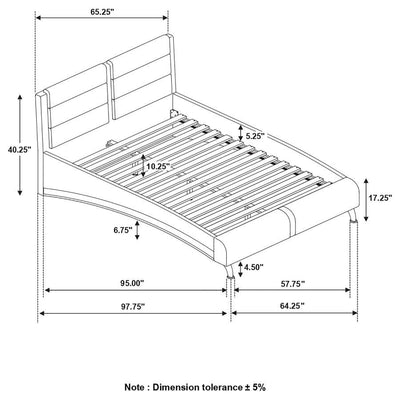 Jeremaine - Upholstered Sleigh Bed