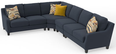 Foley - Sectional With Comfort Coil Seating And 4 Included Accent Pillows