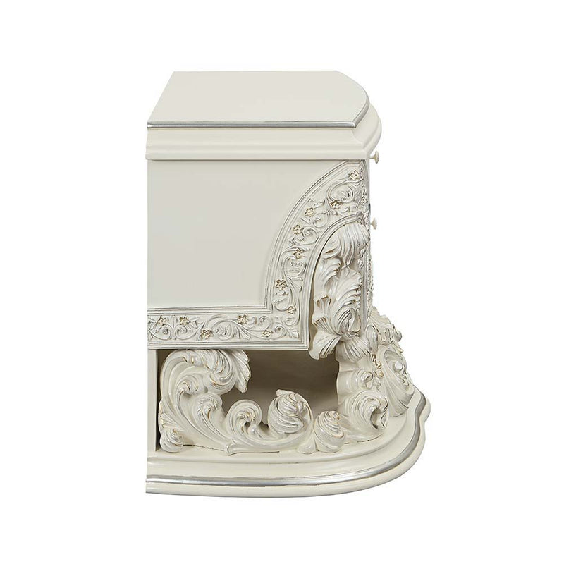 Adara - Nightstand - Antique White Finish - Grand Furniture GA