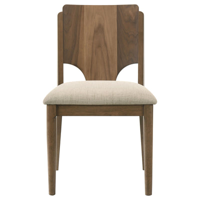 Crestmore - Dining Chair Upholstered Seat (Set of 2) - Walnut