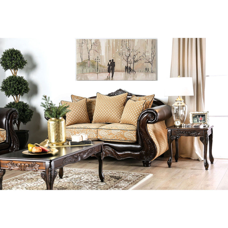 Aislynn - Loveseat - Gold - Grand Furniture GA