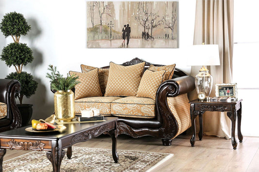 Aislynn - Sofa & Loveseat - Gold - Grand Furniture GA
