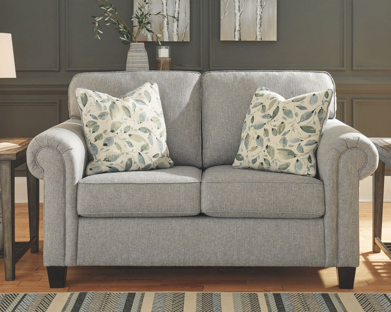 Alandari - Gray Dark - Loveseat - Grand Furniture GA