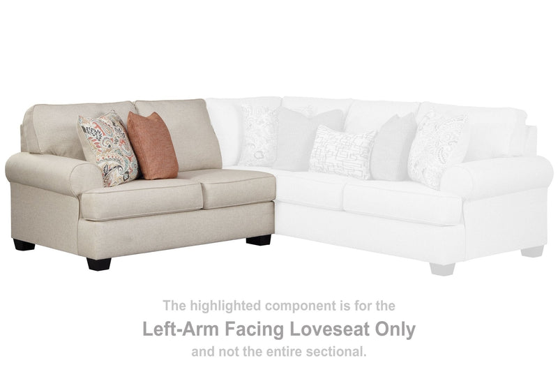 Amici - Linen - Laf Loveseat - Grand Furniture GA