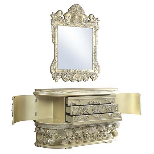 Vatican - Mirror - Champagne Silver Finish - Grand Furniture GA