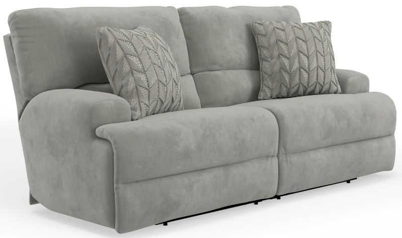 Renaldo - Power Sofa With Zero Gravity Recline - Stone