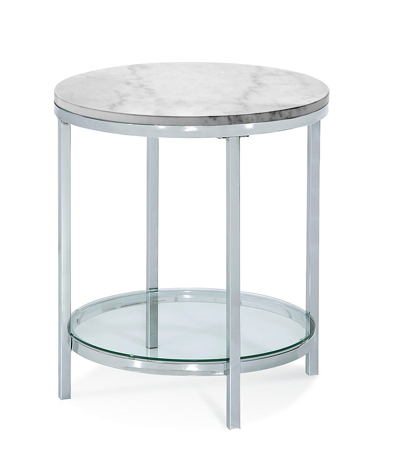 Jadyn - Round End Table - White