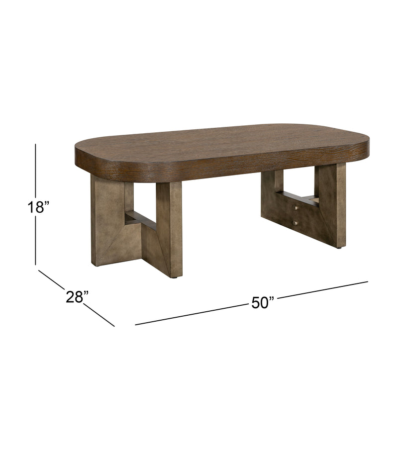 Nova - Coffee Table - Cerused Charcoal Oak