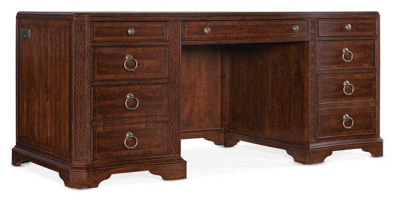 Charleston - Executive Desk - Dark Brown