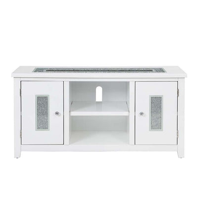 Elizaveta - TV Stand - White High Gloss Finish - Grand Furniture GA