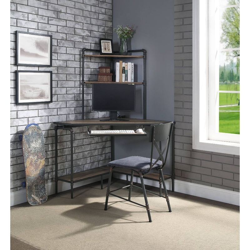 Deliz - Desk - Sand Gray - Grand Furniture GA