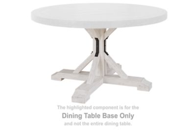 Valebeck - White - Round Dining Room Table Base