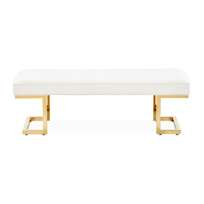 Belmont Place - Bed Bench - Bright Gold