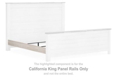Willowton - Whitewash - Cal King Panel Rails