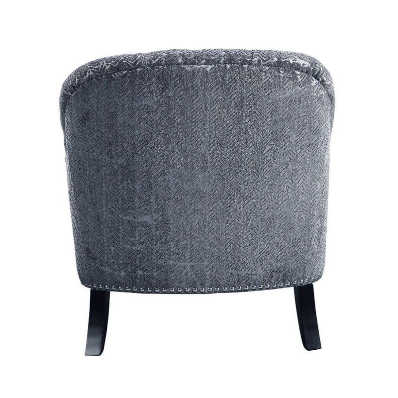 Gaura - Chair - Pattern Gray Velvet