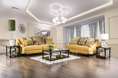 Viscontti - Sofa - Gold / Gray - Grand Furniture GA