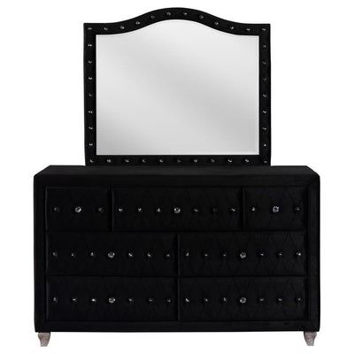 Deanna - 7-Drawer Rectangular Dresser With Mirror