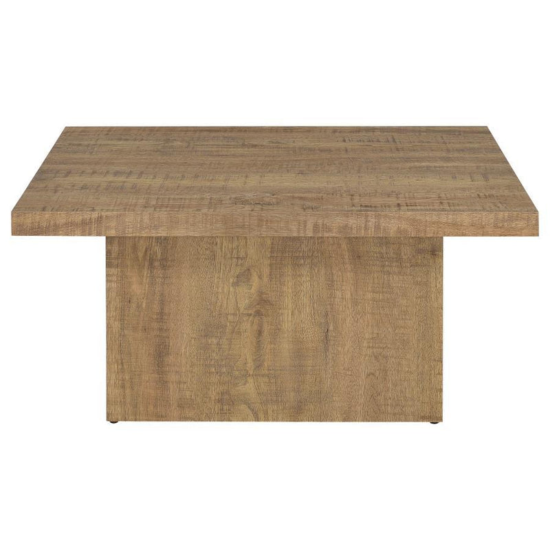 Devar - Square Engineered Wood Coffee Table - Mango Brown