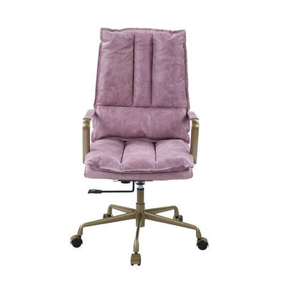 Tinzud - Office Chair - Pink Top Grain Leather - Grand Furniture GA