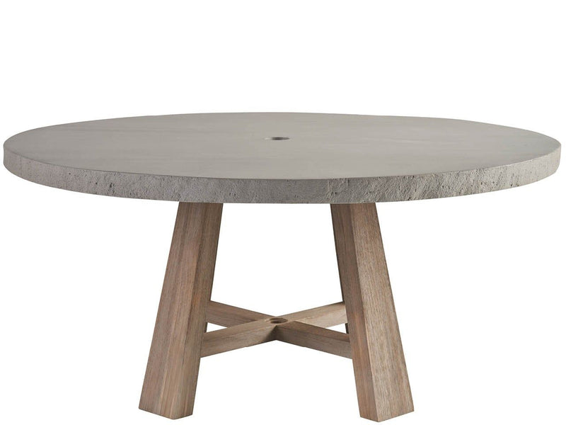 Coastal Living Outdoor - Saratoga Round Dining Table - Light Brown