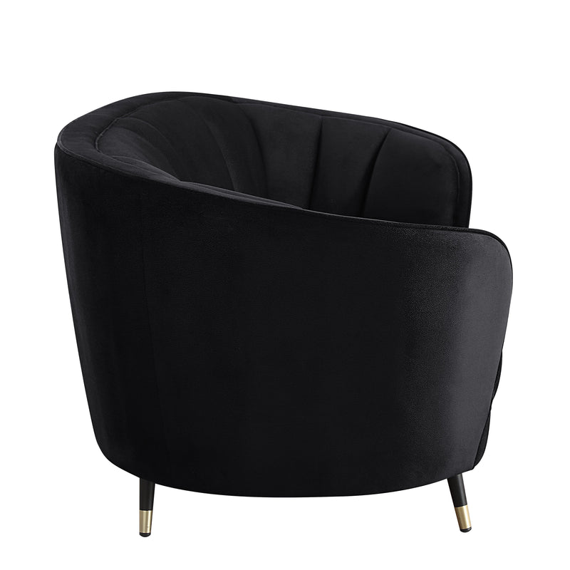 Achim - Sofa - Black Velvet - Grand Furniture GA