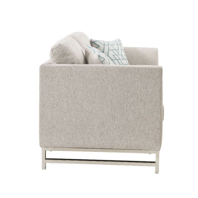 Varali - Loveseat - Beige Linen - Grand Furniture GA