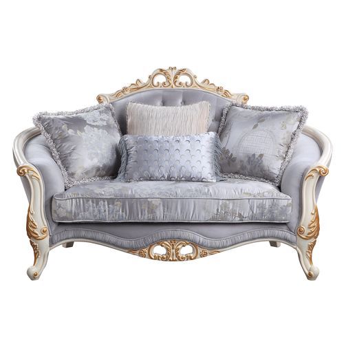 Galelvith - Loveseat - Gray Fabric - Grand Furniture GA