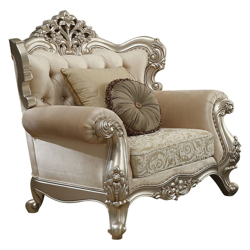 Bently - Chair - Fabric & Champagne - Grand Furniture GA