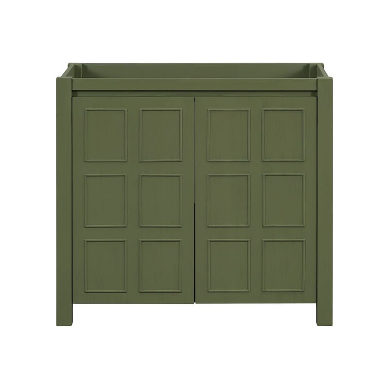 Bathroom Vanity With Adjustable Shelves (Cabinet Only) - Green