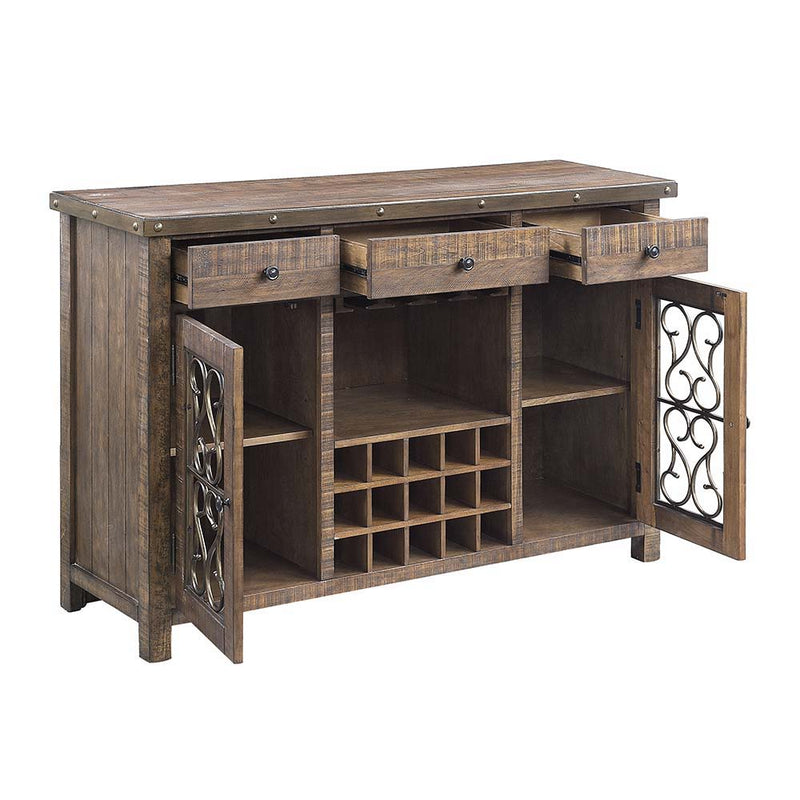 Raphaela - Server - Weathered Cherry Finish - Grand Furniture GA