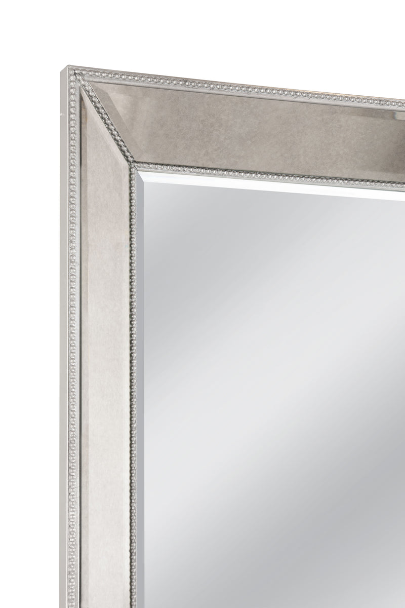 Beaded - Floor Mirror 79" - Silver