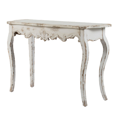 Slimline Console Table, For Hallway Living Room Bedroom - Whitewash