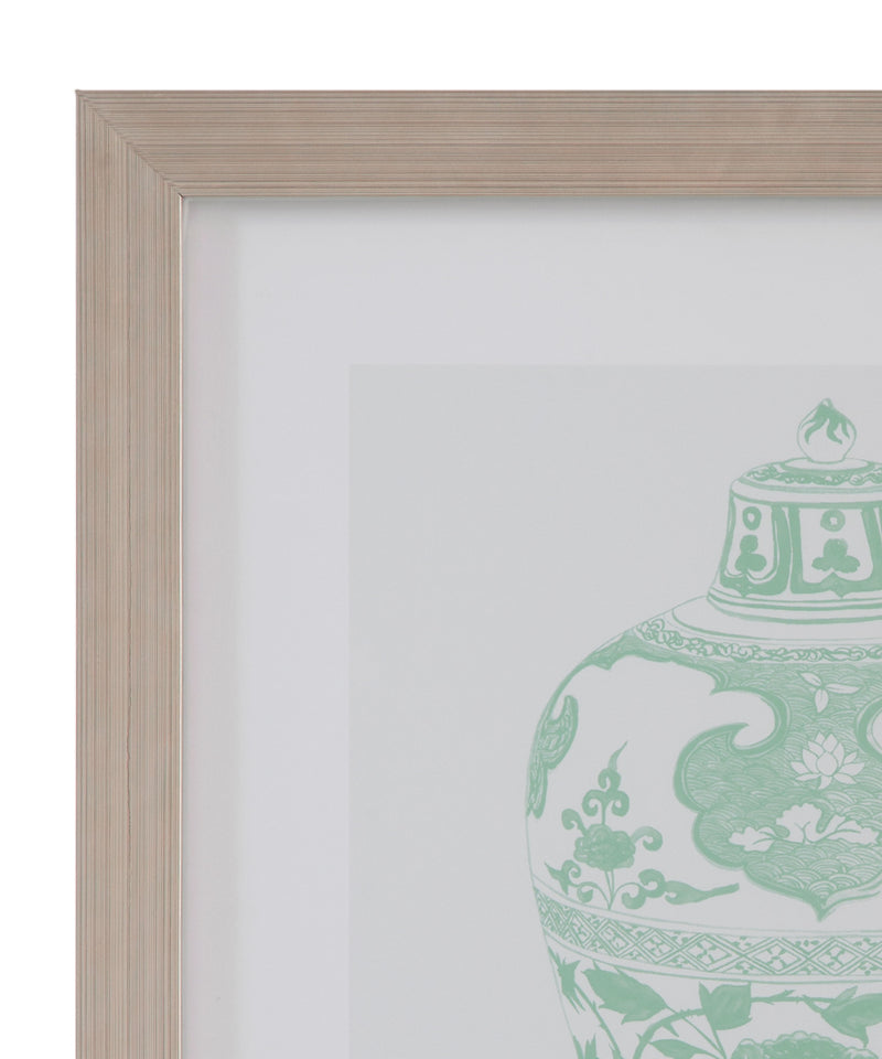 Mint Vases - I Framed Print - Green