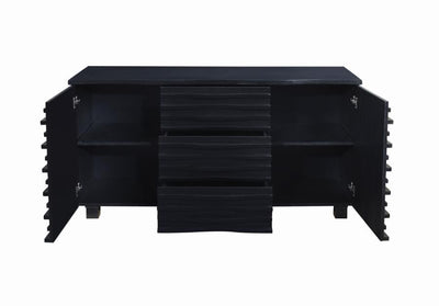 Stanton - 3-Drawer Sideboard Buffet Storage Cabinet - Black