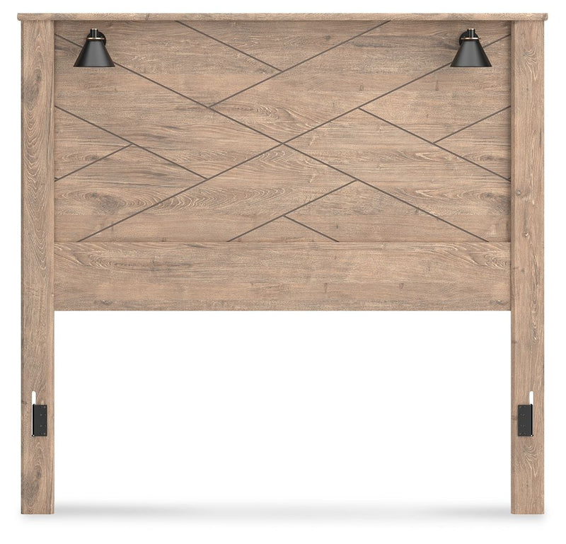 Senniberg - Light Brown - Queen Panel Headboard