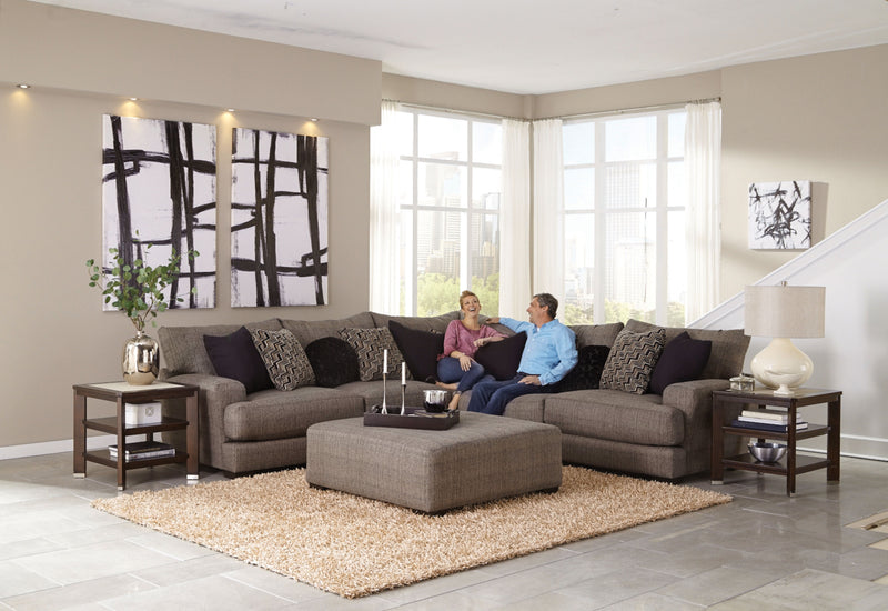 Ava Sectional - LAF Sofa With USB Port - Pepper - 38"