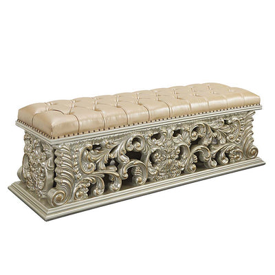 Sorina - Bench - Antique Gold Finish - Grand Furniture GA