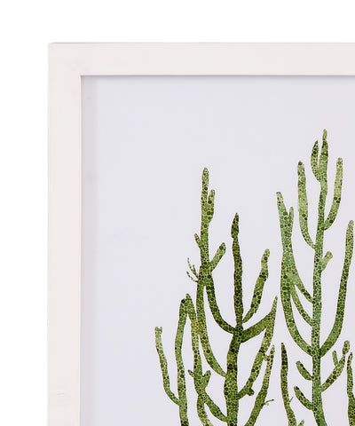 Coral Souvenirs - III Framed Print - Green