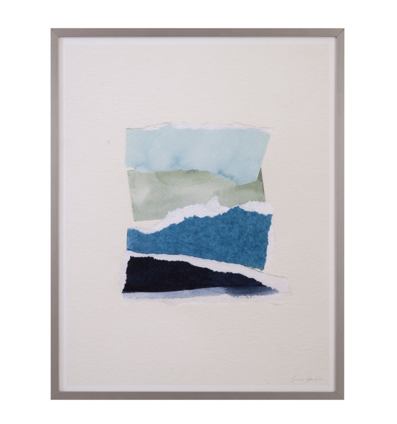 Seaside Color Study - I Framed Print - Blue