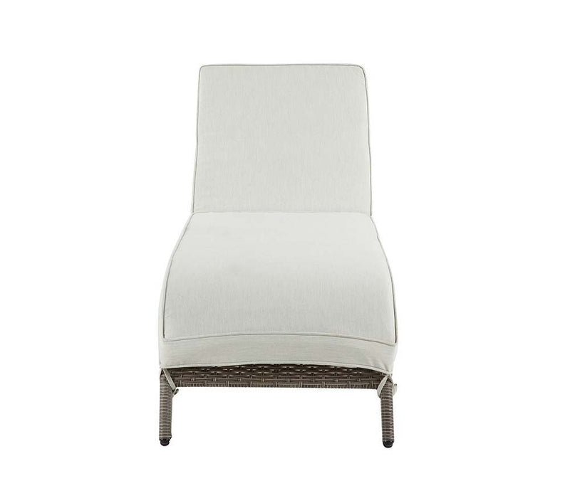 Salena - Patio Lounge Chair - Beige Fabric & Gray Finish - 13" - Grand Furniture GA