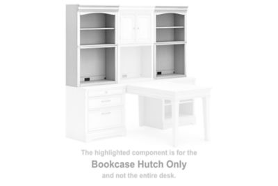 Kanwyn - Whitewash - Bookcase Hutch