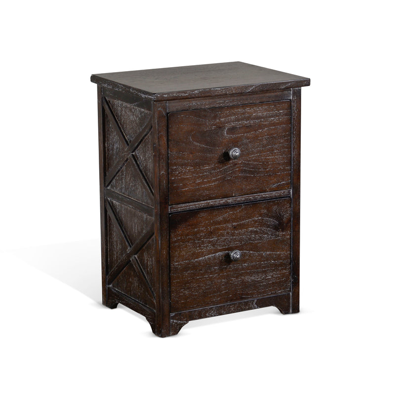 Sofia - File Cabinet - Dark Brown