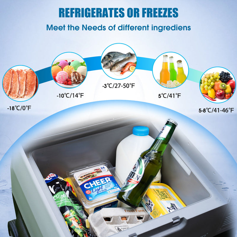 Car Freezer Portable Refrigerator Freezer With App Control And 6&